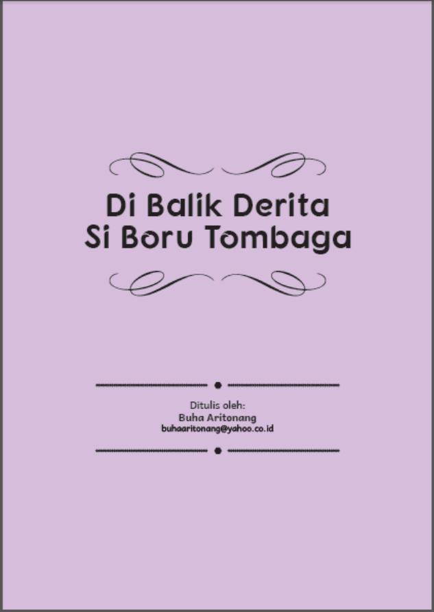 Di Balik Derita Si Boru Tombaga